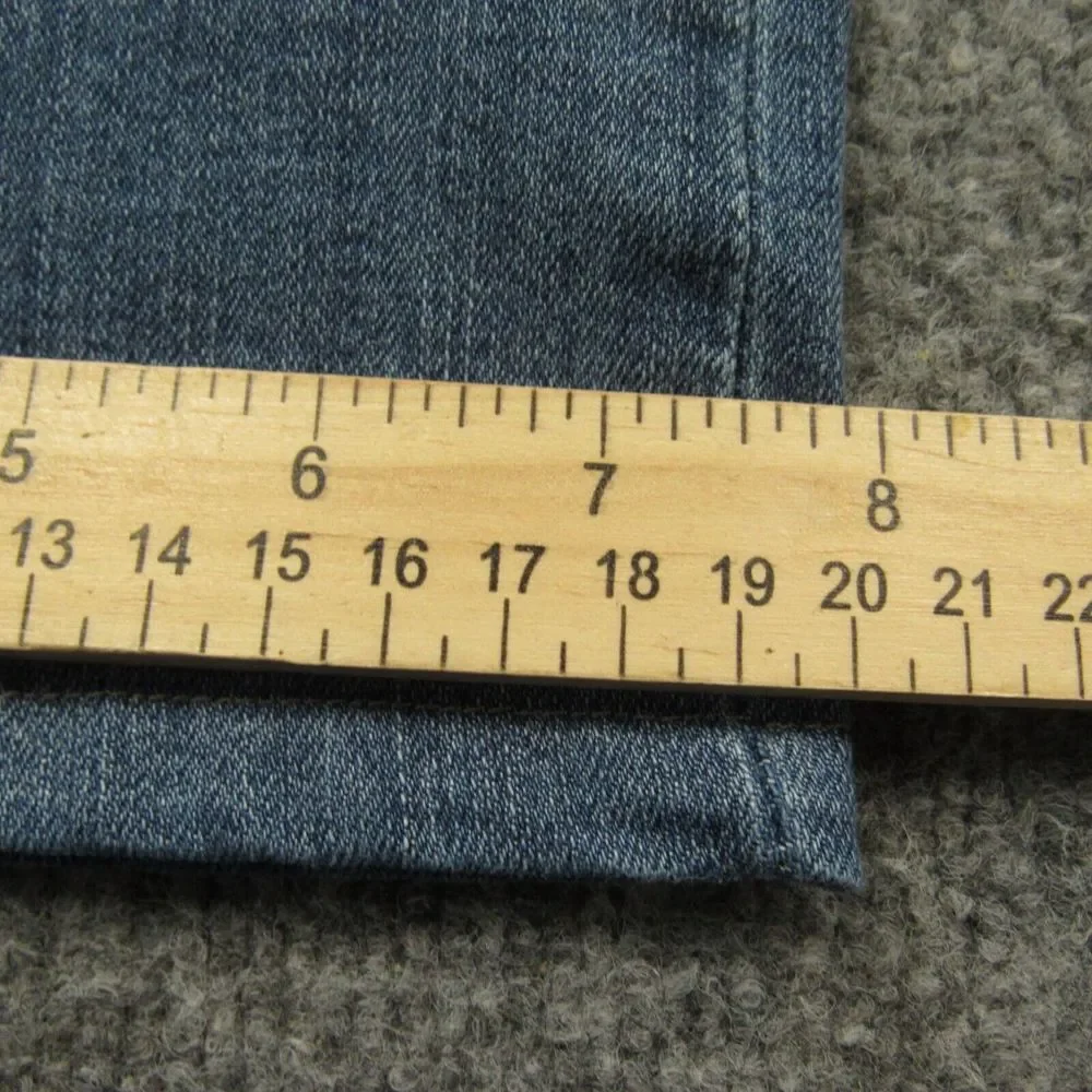 Lee Jeans Mens 38x27 Blue Extreme Motion Slim Fit Straight‎ Leg Stretch Denim